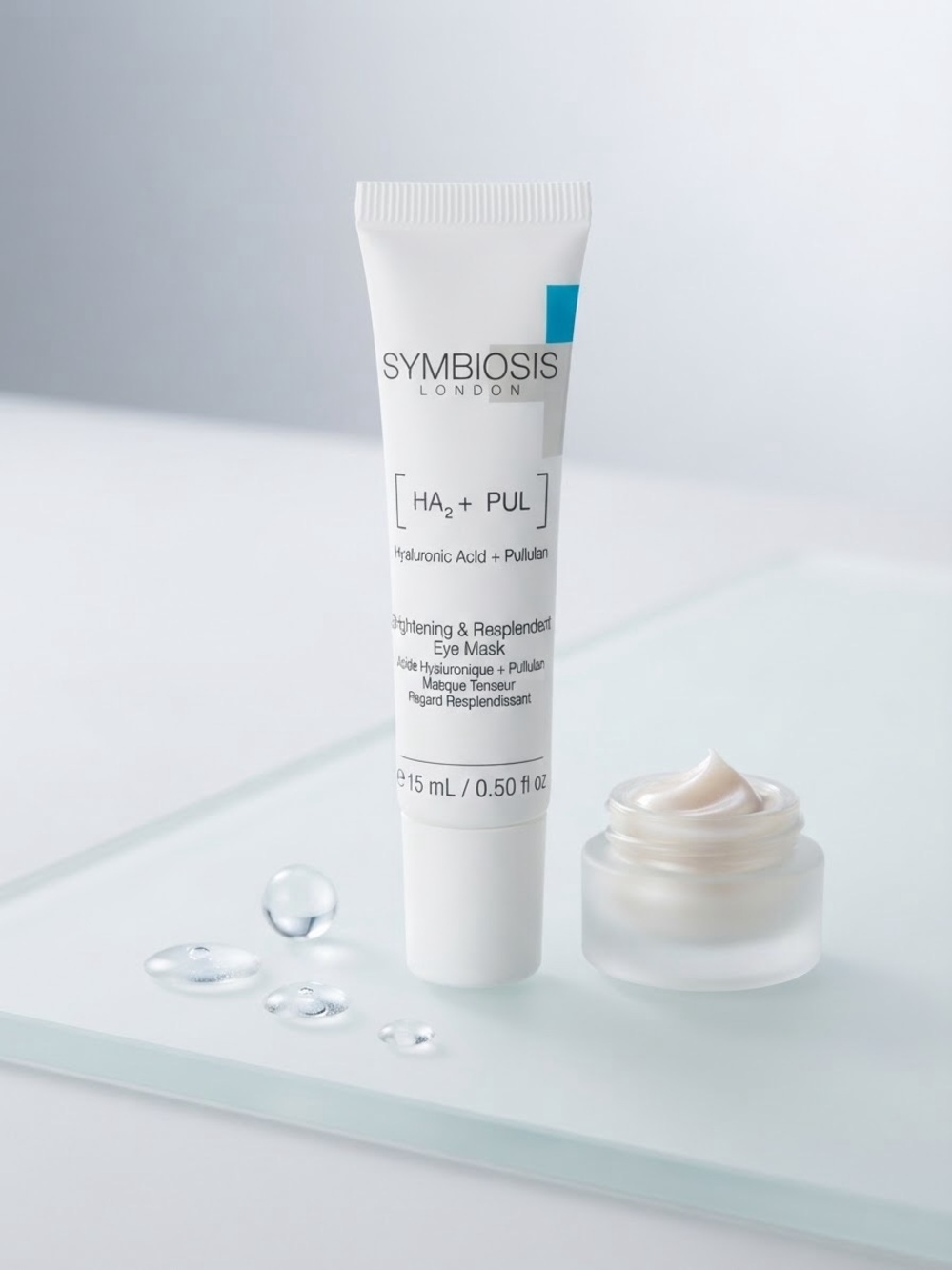 Symiosis London HA2 + Pullulan Brightening & Resplendent Eye Mask 15ml